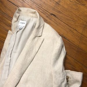 J Crew Linen Blazer NWOT